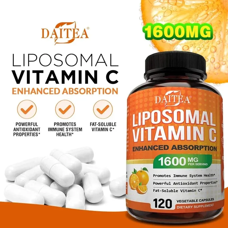 Lipozomal C Vitamini 1600 Mg - Yüksek oranda Emilebilir Yağda Çözünür C Vitamini Antioksidan Takviyesi Bağışıklık Sistemi ve Kolajen Güçlendirici — image 3