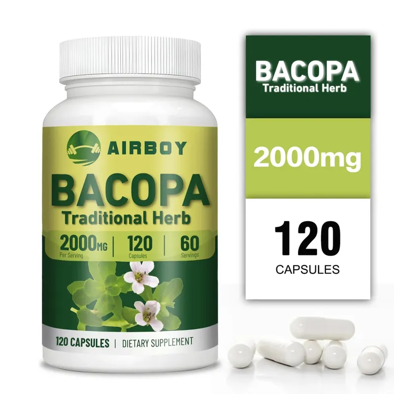 Bacopa Monnieri Extract - Helps Clear Thinking and Improves Memory Delay Skin AgingSupplements — image 1