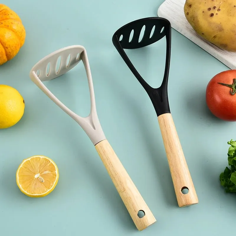 Cross-border kitchen tools Silicone potato press purer Garlic press Potato purer Resistant to high temperatures — image 1