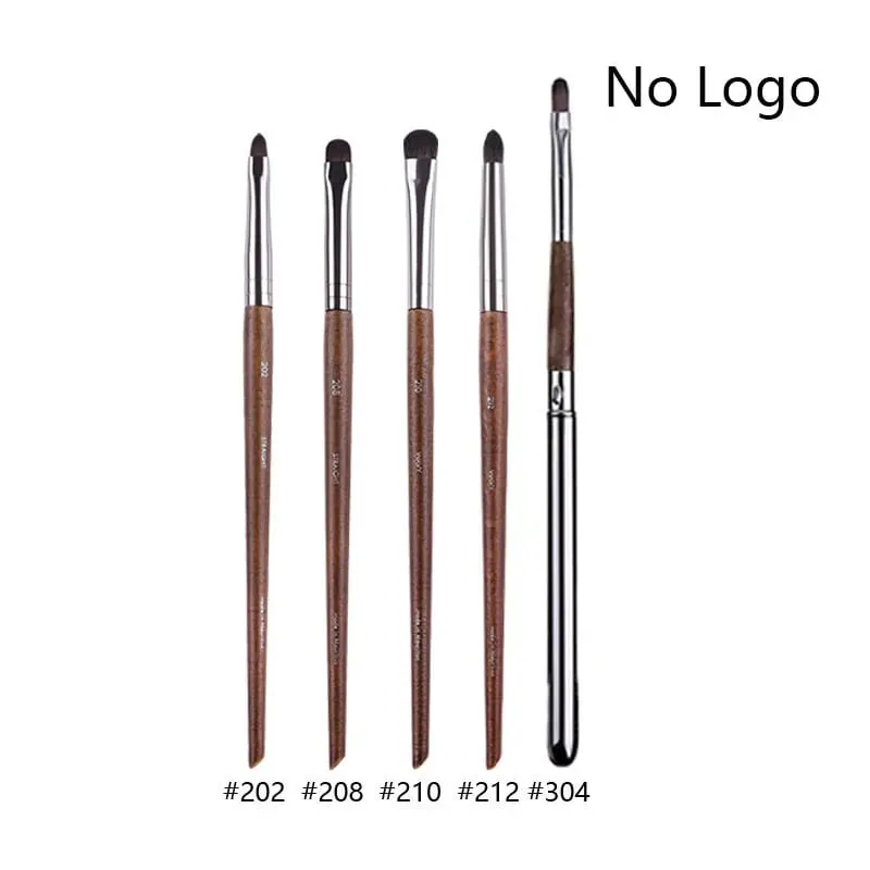 5pcs/set Natural Wood Eyeshadow Makeup Brushes Eye Detail Make Up Brush Concealer Crease Smudge Cosmetic tools Set Thin liner — image 35