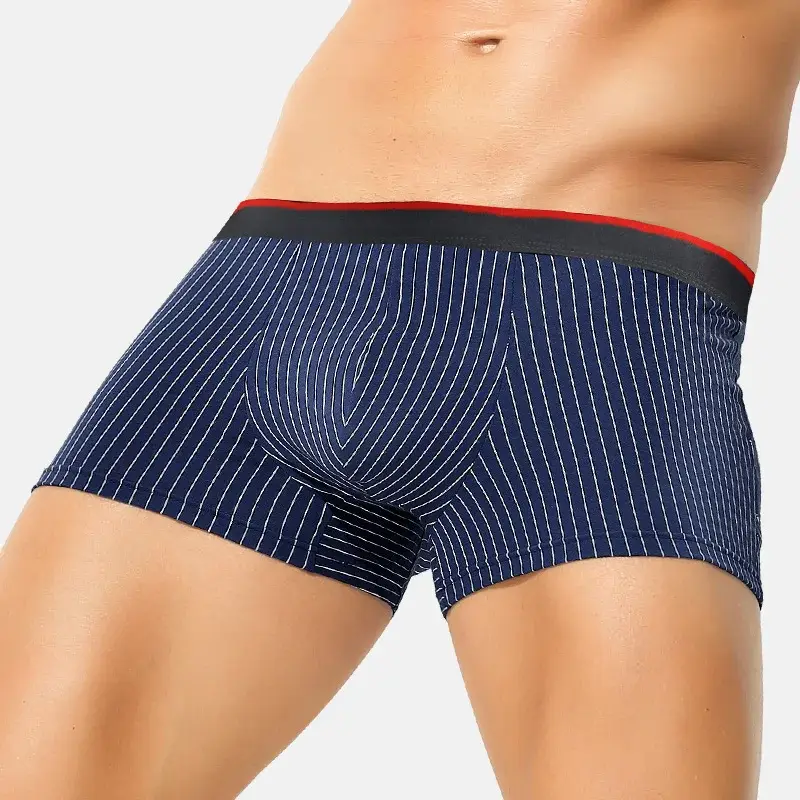 3PC Men's underwear cotton boxers youth plus size short shorts boys boxer shorts head summer thin underpants — image 6