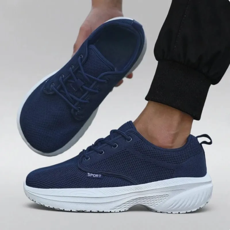 Men's Platform Wide Toe Shoes Big Toe Friendly Workout Footwear SustainableMemory Foam Insole Sneakers Breathable Travel Shoes — image 3