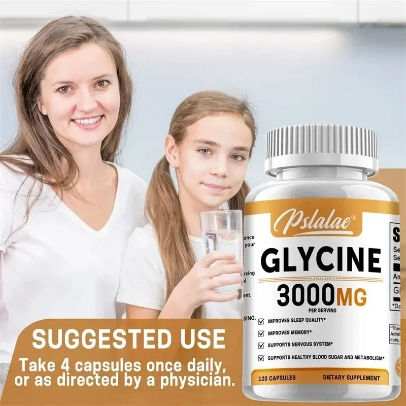 Glycine Supplement - Promotes Restful Sleep and Relaxation Muscle Bone Joint Brain and Heart Health Vegan — image 5