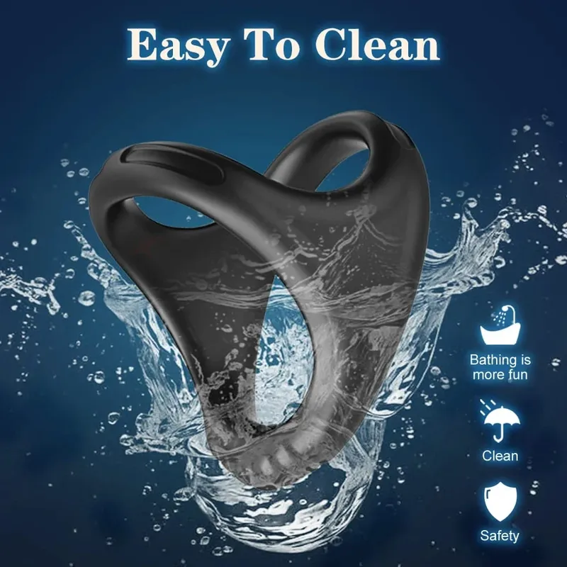 Silicone Cock Ring Penis Ring Enlarger Erection Ejaculation Delay Enhancing Soft Long Lasting Stronger Adult Sex Toy for Men — image 6
