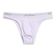 Men's Simple Bikini Youth Skin Friendly Cotton Breathable Sweat Absorption Hip Lift Briefs Gays Sexy Low-rise Bulge Pouch Tangas — image 5