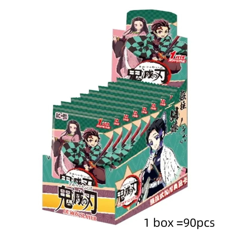 Demon Slayer Cards Jika Society Ghost Slayer Blade Cards Tanjirou Kamado Nezuko Zenitsu Character Collection Card Kids Toy Gift