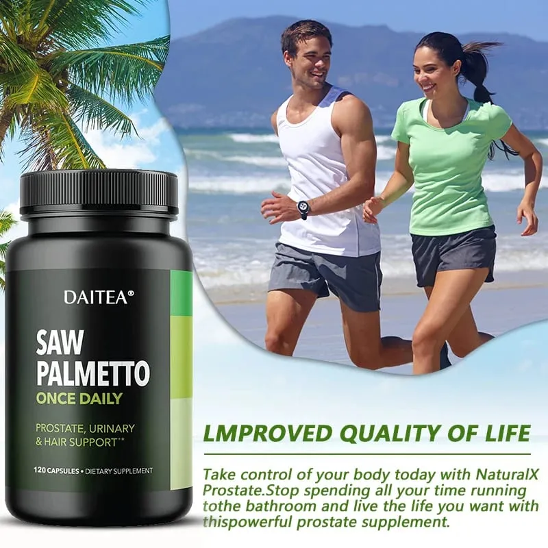 Daitea Saw Palm Capsule Prostate Health Supplement Support Urinary Tract Health Support Bladder Health Promote Hair Growth — image 4