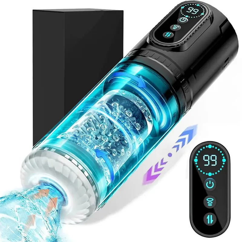 High Speed Automatic Thrusting Rotating Piston Stroker Masturbator Telescopic Vagina Blowjob Masturbation Sex Toys for Men 18 — image 8