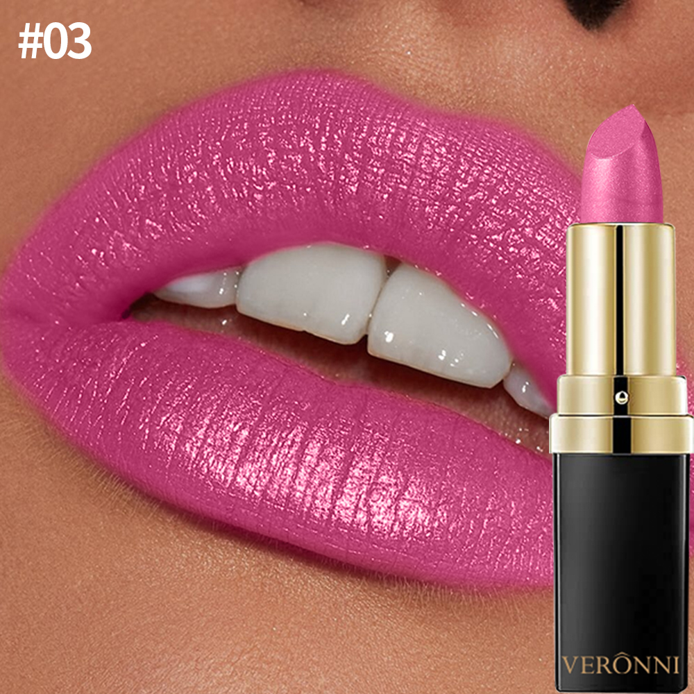 10 Color Glitter Lipsticks Shimmer Shiny Lipgloss Pearlescent Lip Tint Waterproof Long Lasting Diamond Lips Glaze Makeup Cosmeti — image 9