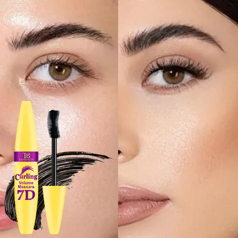 Black Waterproof Mascara for All Lengthening Makeup Products Eyelash Extension Curling Eye Lashes Mascara 7D Effect Eye Cosmetic — image 1