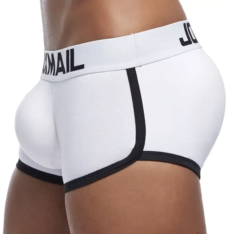 Brand sexy men underwear bulge enhancing men Boxer include Penis pad and hips buttocks double Removable push up cup 3256807779717113 — image 8