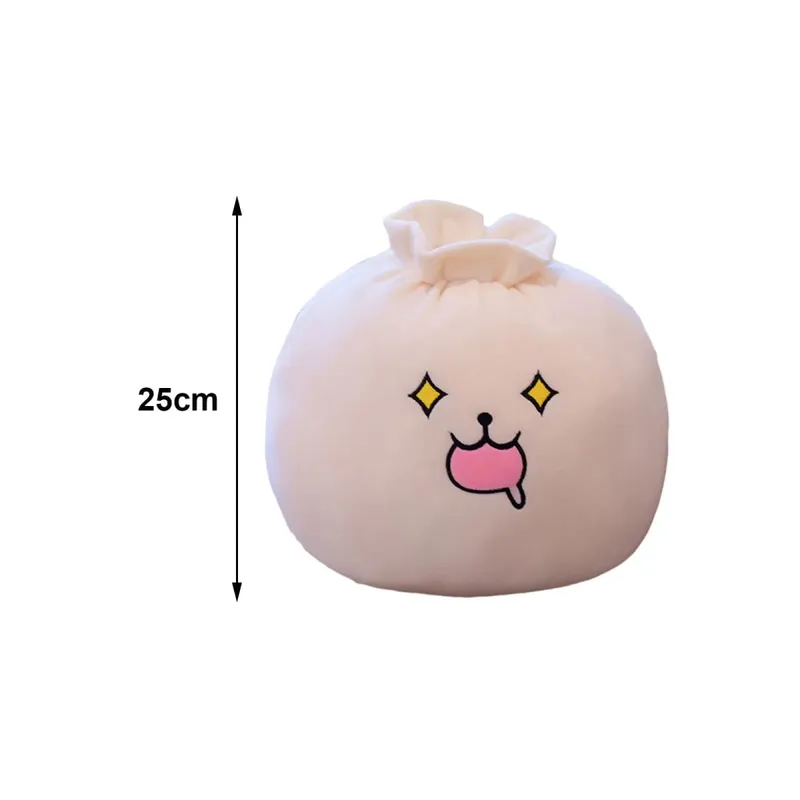 Stuffed Plush Cartoon Dumpling Plush Pillow for Car Room Office Dumpling Plush Pillow Toy Sofa Pillow Soft Back Cushion Ornament — image 7