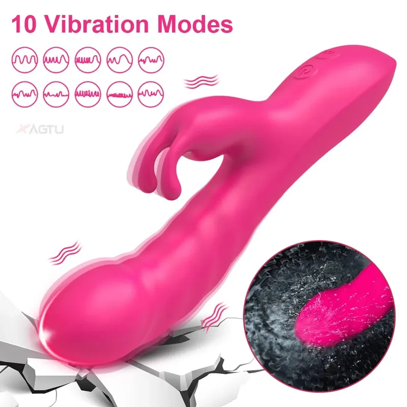 G Spot Rabbit Vibrator for Women Nipple Clitoris Stimulator Powerful Dildo Vagina Massager Adults Masturbator Female Sex Toy — image 5