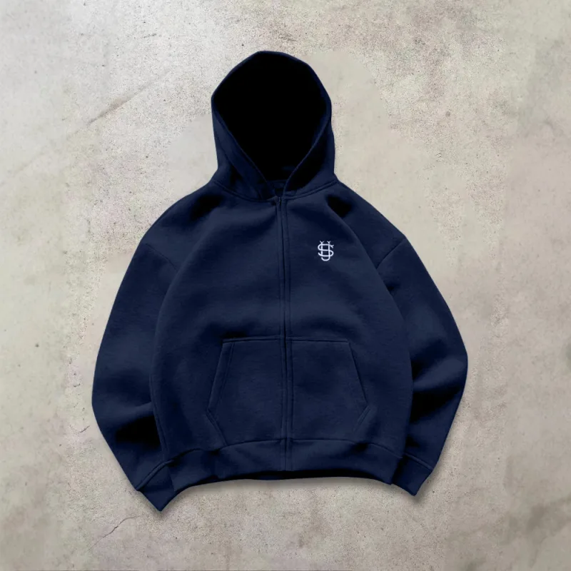 Sudaderas con capucha Y2k High Street con patrón bordado para hombre, sudaderas holgadas de gran tamaño, jersey para mujer, Sudadera con capucha con cremallera de Hip Hop, pantalones Vintage — image 10