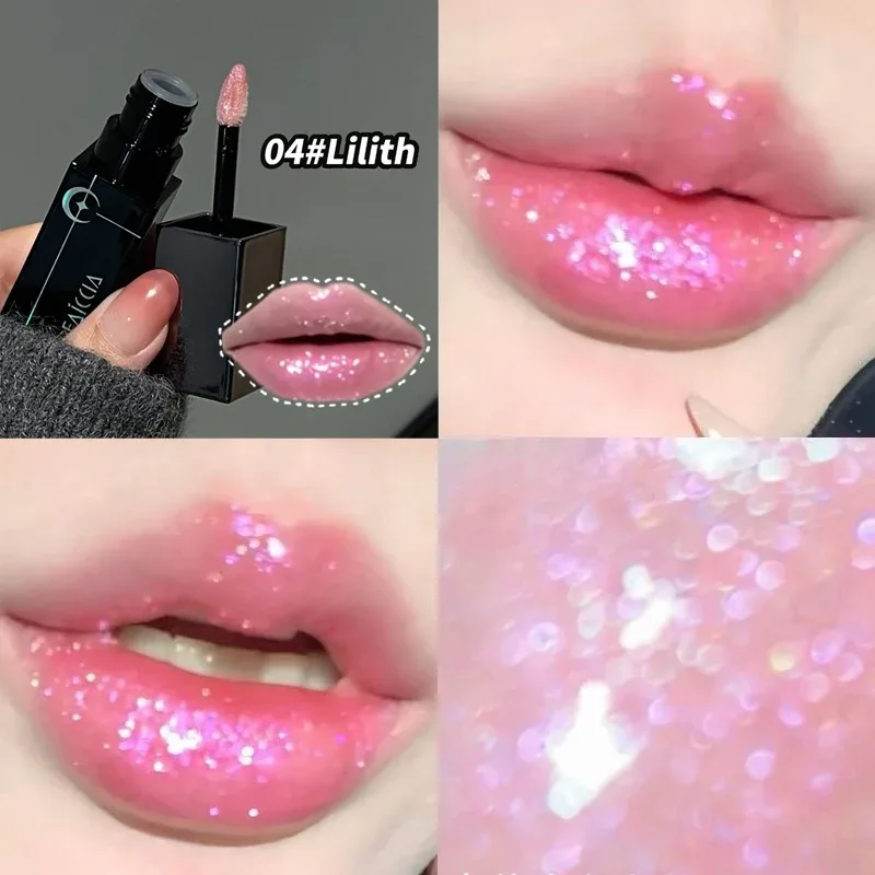 Shimmer Matte Black Red Lipstick Punk Gothic Lipgloss Halloween Makeup Mousse Lip Mud Lipstick Waterproof Non-stick Cup Lip Tint