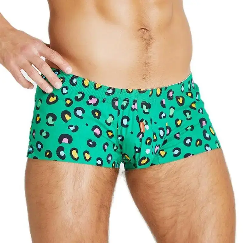 Men's Underwear Boxers Cotton Underpants High Quality Male Panties Boxer Shorts Plaid Point Comfortable Lounge Loose Underwears — image 7