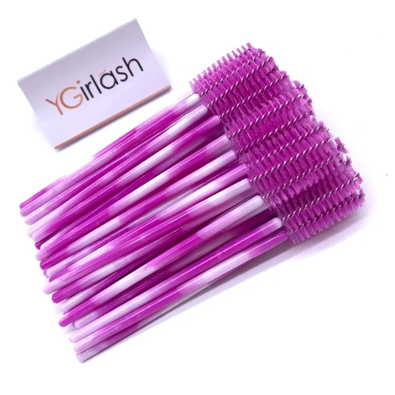 YGirlash 50Pcs Lash Swans Crystal Eyelash Applicator Μίας χρήσης Διαμαντένια λαβή Nylon Mascara Wands Brush Cosmetic Tools — image 30