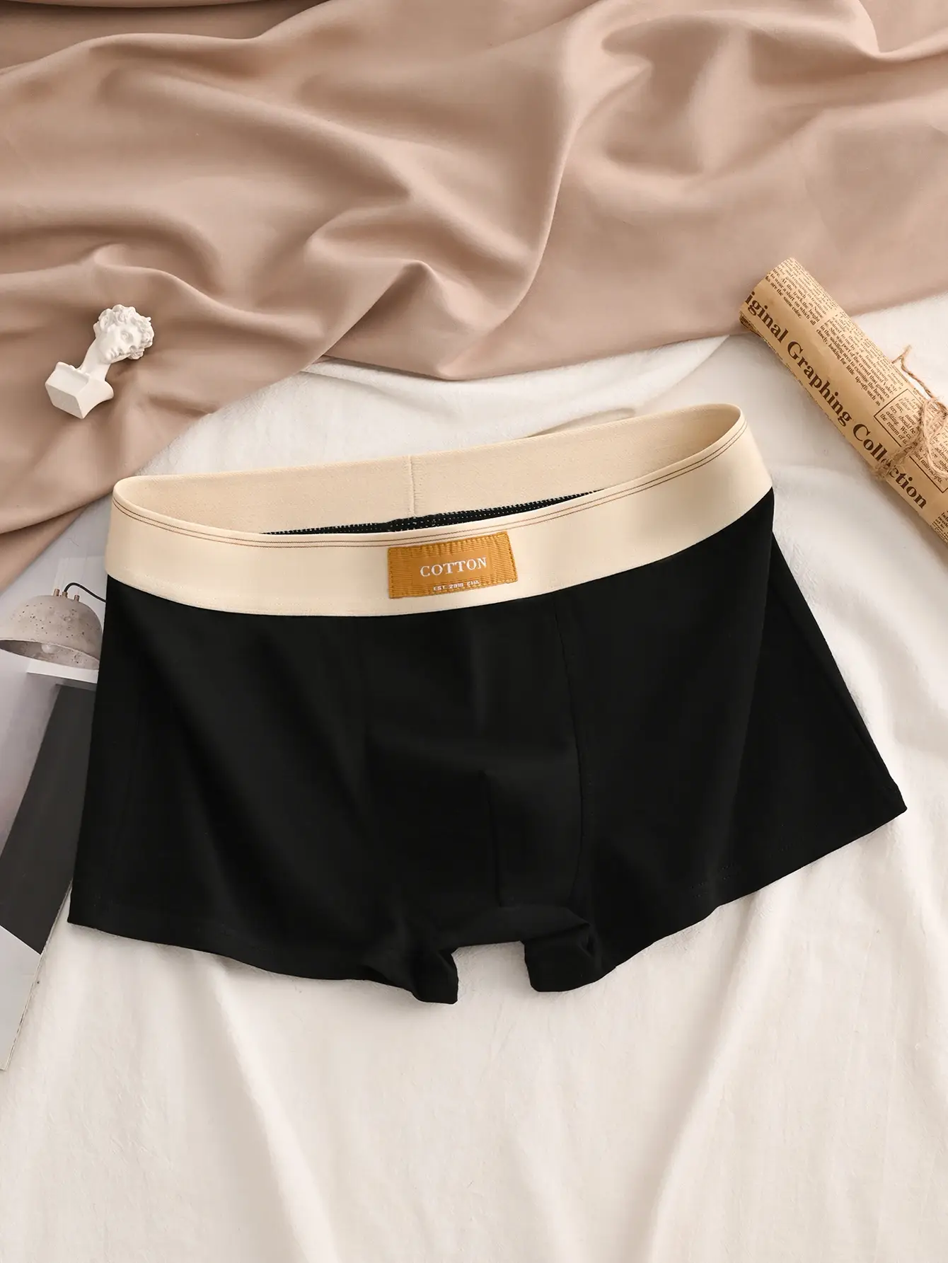 3 pçs de alta qualidade algodão masculino boxer briefs macio saudável casual moda esporte boxers na moda shorts masculinos roupa interior — image 1