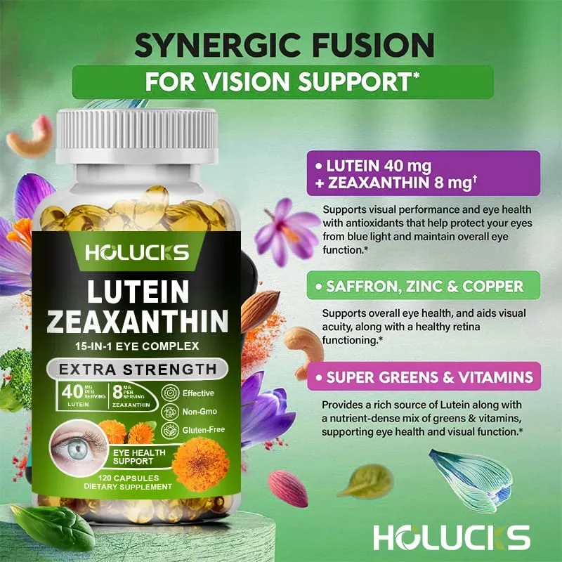 Lutein and Zeaxanthin Extract Supplement - Eye Vitamins Supports Tired Dry Eyes Macular-Eye Health & Vision Support — image 6