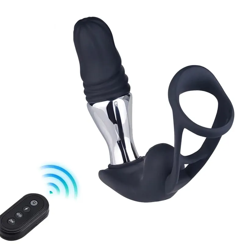 Male Prostate Massager Electric Shock Penetration Anal Vibrator Metal Anal Plug Sexy Adult Butt Plug But Pluk Sex Toys for Men — image 1