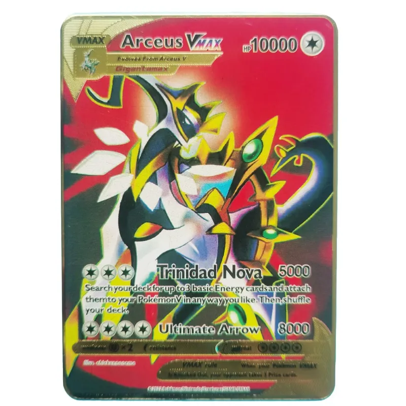 Van Gogh Museum Pokemon English Metal Card Anime Pikachu Charizard Mewtwo Shiny Letters Game Collection Card Kids Toy Gifts — image 23