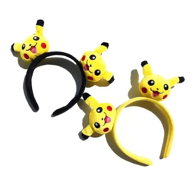 7styles Pikachu Cute Hair Accessories Pokemon Headband Plus Doll Headband Hair Rope Wristband Kawaii Children Toys Cosplay Gifts — image 3