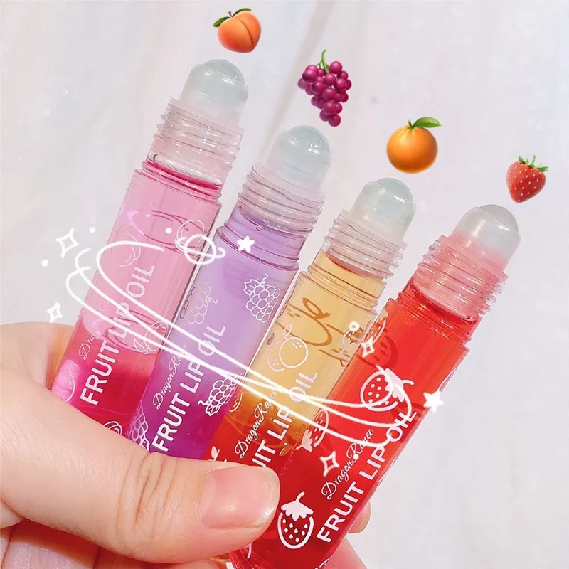 Fruit Lip Gloss Transparent Lip Oil Moisturizing Reducing Lip Lines Nourishes Lips Waterproof Long-lasting Liquid Lips Cosmetics — image 4
