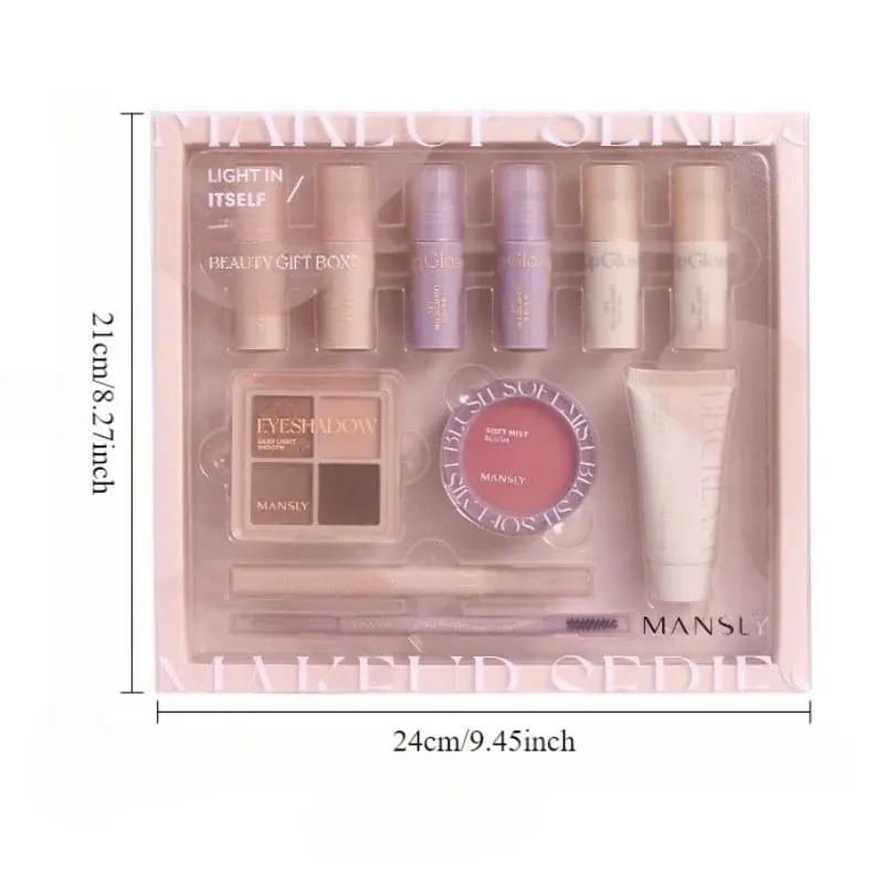 11-Piece Makeup Set - All-In-One Beginner-Friendly Makeup Gift Set
