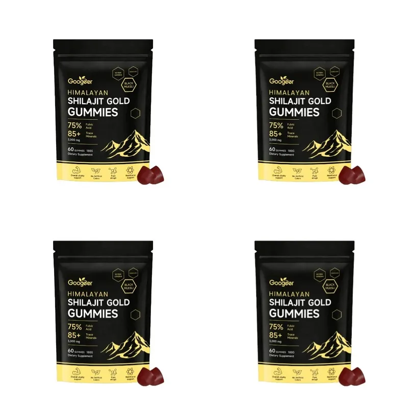 Himalayan Shilajit Gold 60 Gummies Minerals Formula תומכת בחיזוק אנרגיה וחיוניות הגוף תוסף תזונה טבעי — image 9