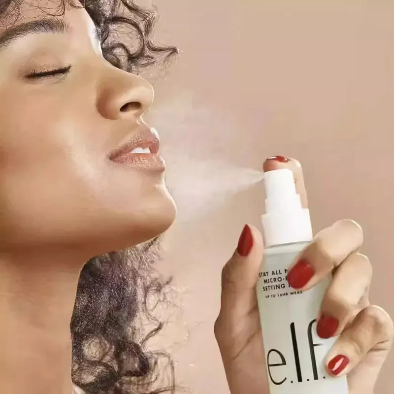 ELF Makeup Spray Long Lasting Makeup Holding Moisturizing and Oil Control Fall Off Fast Film-forming and Prevent Makeup Sticking — image 6