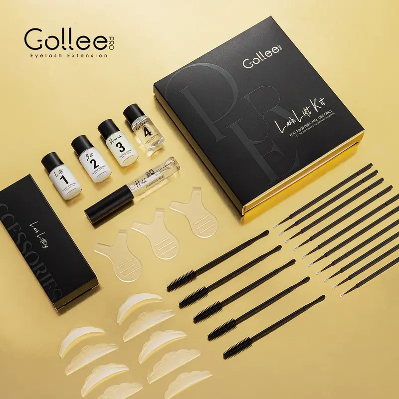 Gollee Lash and Brow Curling Perm Kit Natural Eyelash Lifting Perm Treatment Makeup Long Lasting 4-6 Weeks For Lash Curler Perm — image 2
