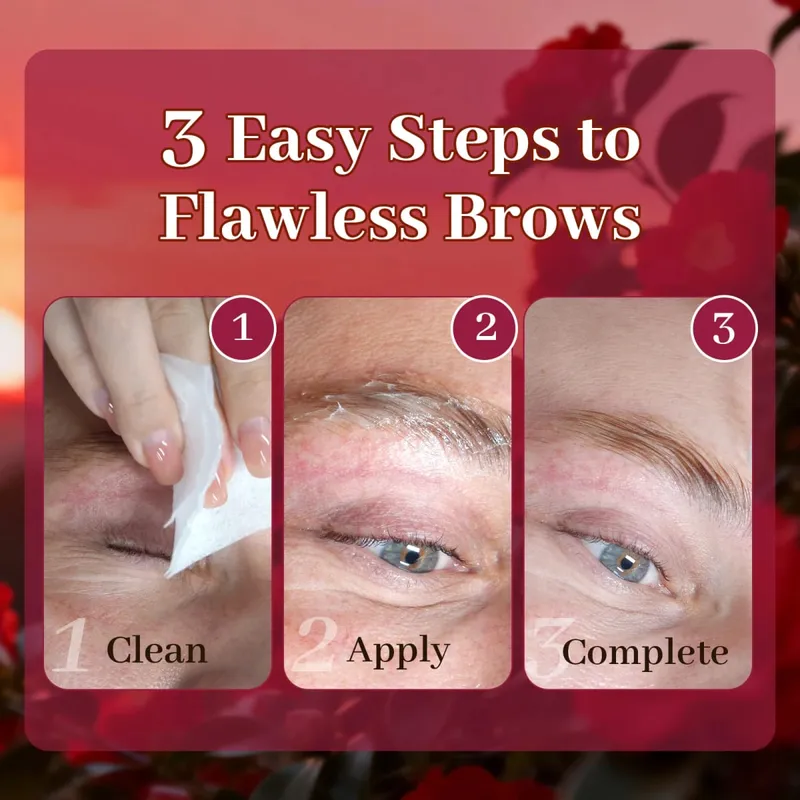 Camellia 2 IN 1 Lamination Eyebrow Sculpting Refreshing Exquisite Shaping Makeup Cosmetics Full Set