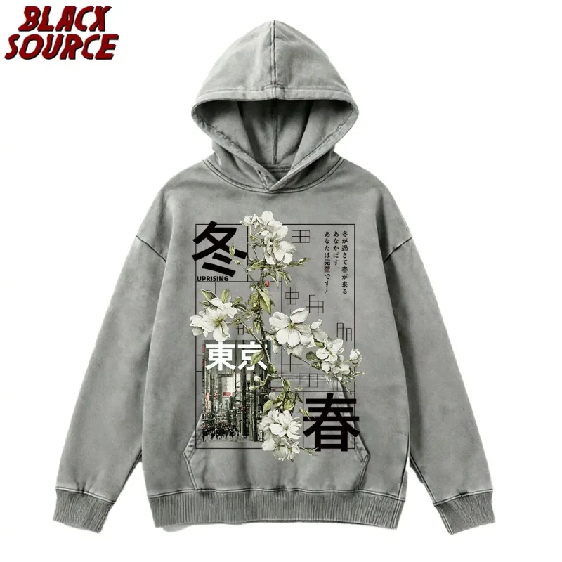 T474 Men's Japanese Style Hoodie, Versatile Casual Pullover Sweatshirt, Comfortable All-Season Top for Daily Wear — image 20