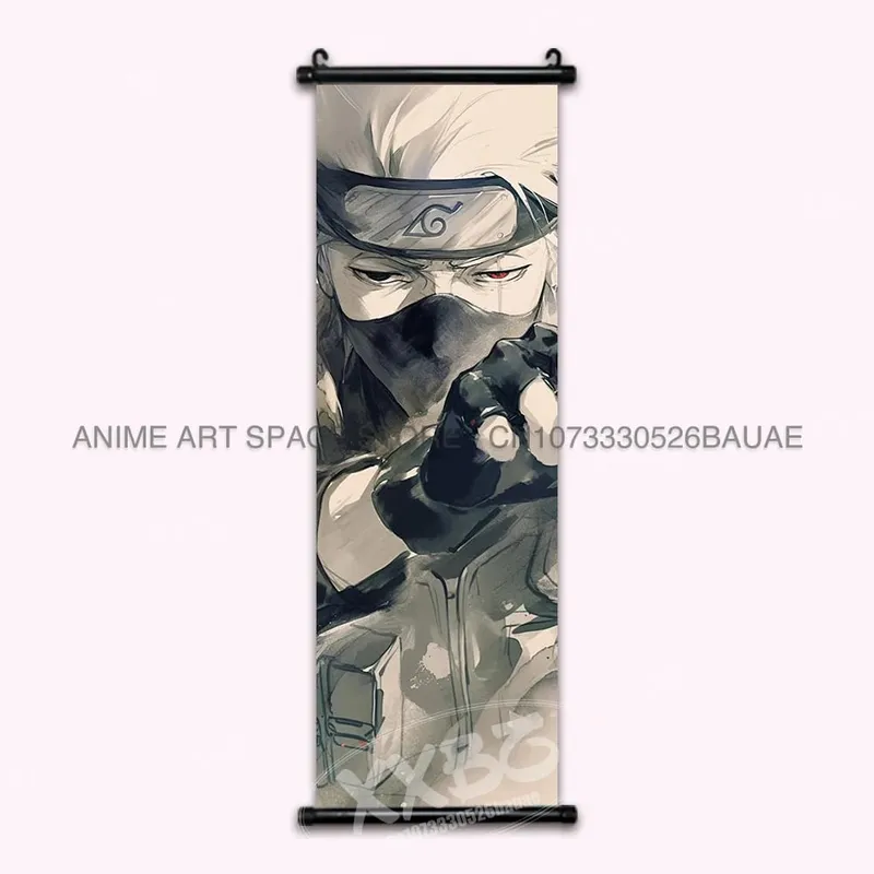 Anime Naruto Hanging Painting Hatake Kakashi Wall Art Scrolls Picture Uchiha Sasuke Home Decor Canvas Poster Haruno Sakura Mural — image 17