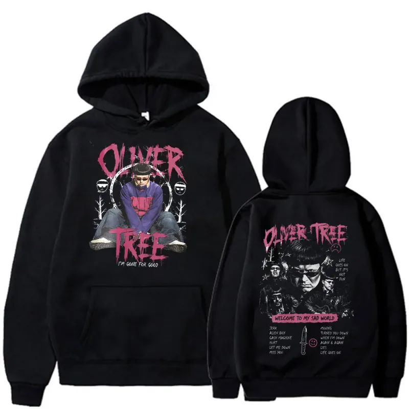 Oliver Tree Hoodies Life Goes On 1993-2026 แฟนของขวัญPulloversผู้ชายเสื้อผ้าแฟชั่นHip Hopขนาดใหญ่ลำลองHoodedเสื้อ — image 1