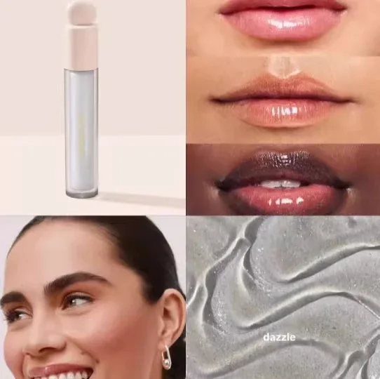 Rare Beauty Lip Gloss Waterproof Non-Stick Cup Lip Glaze Beam Smudge Proof Not Fade Matte Mashed Potato Bliss Happy Joy Blusher — image 31