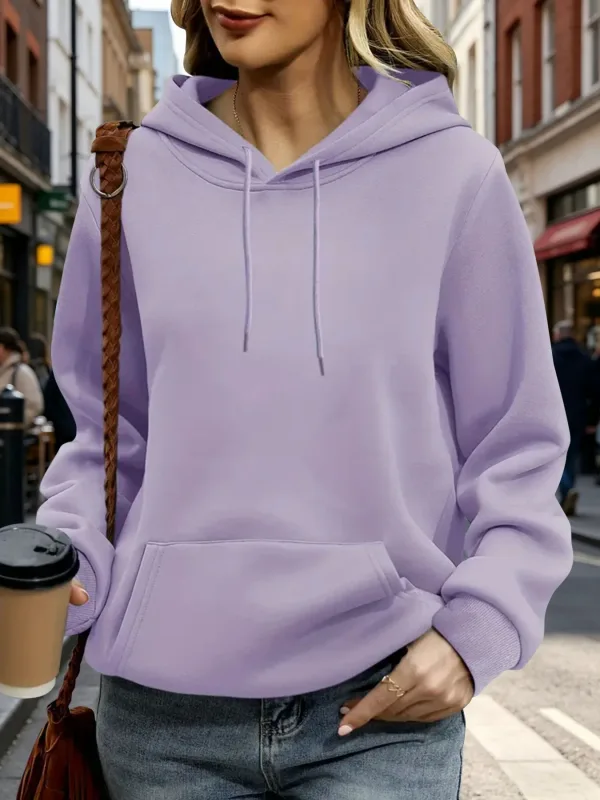 Women's Hooded Cute Ghost Hugging Pumpkin Halloween Theme Printed Hoodie Casual Long Sleeve Pocket Halloween Hoodies — image 13