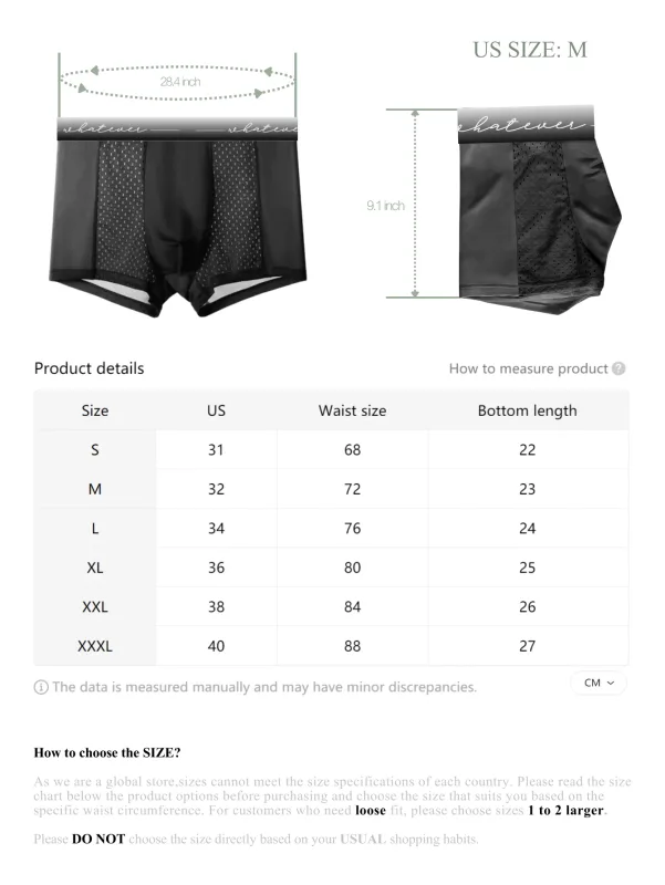 1PC ตาข่ายผ้าไหมน้ำแข็งกางเกงขาสั้นผู้ชายชุดชั้นในกางเกง Breathable วัยรุ่นกางเกงไม้ไผ่ชุดชั้นใน PLUS ขนาดไม่ว่าจะพิมพ์