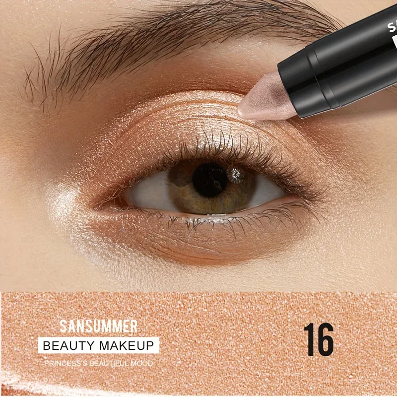 7-color waterproof eye shadow stick pearlescent matte treatment to create a natural and lasting eye makeup flash. — image 12