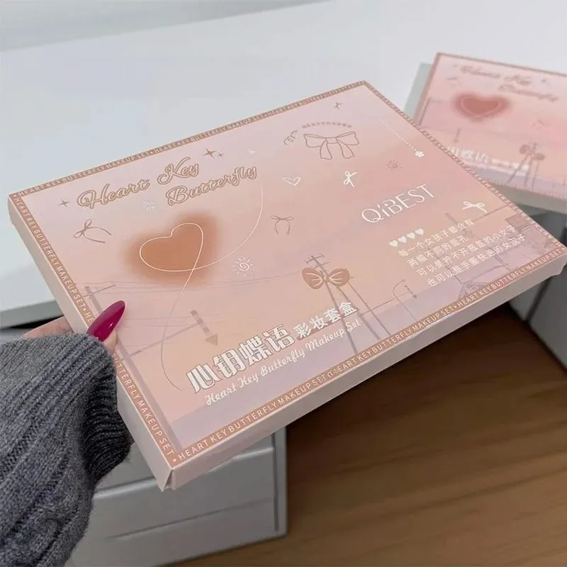 Makeup Gift Box Butterfly Bow Heart Limited Lipstick Powder Blush Makeup Gift Box Set Gifts for Women — image 5