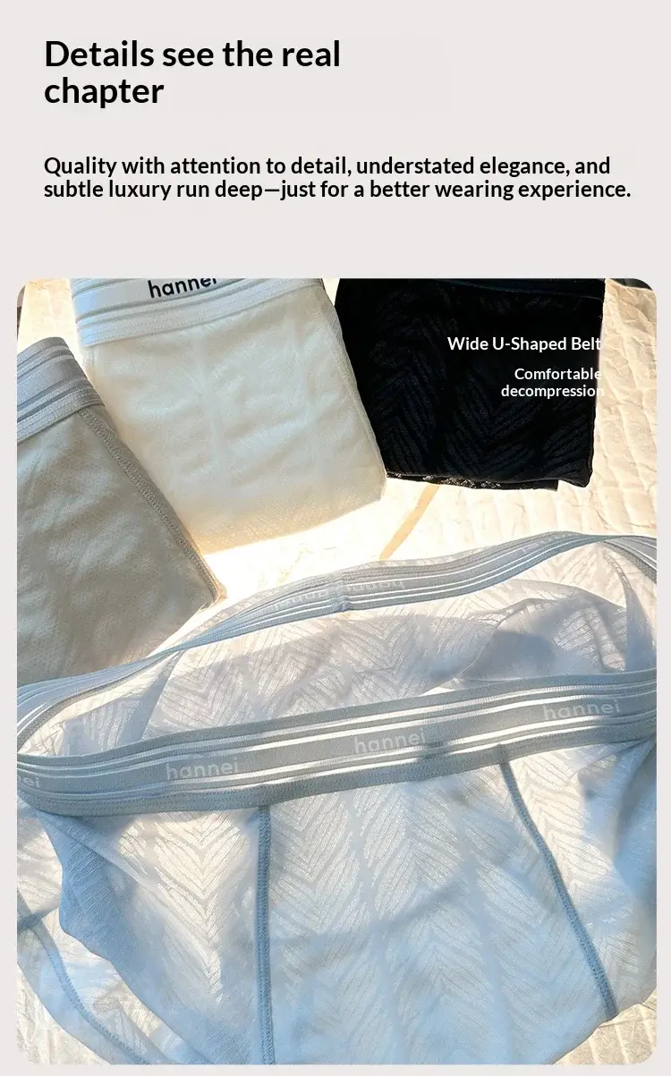 Seluar Dalam Lelaki Musim Panas Baru, Seluar Boxer Lelaki, Seluar Dalam Bersaiz Besar, Seluar Dalam Selesa Warna Pepejal Lelaki Longgar Nipis — image 7