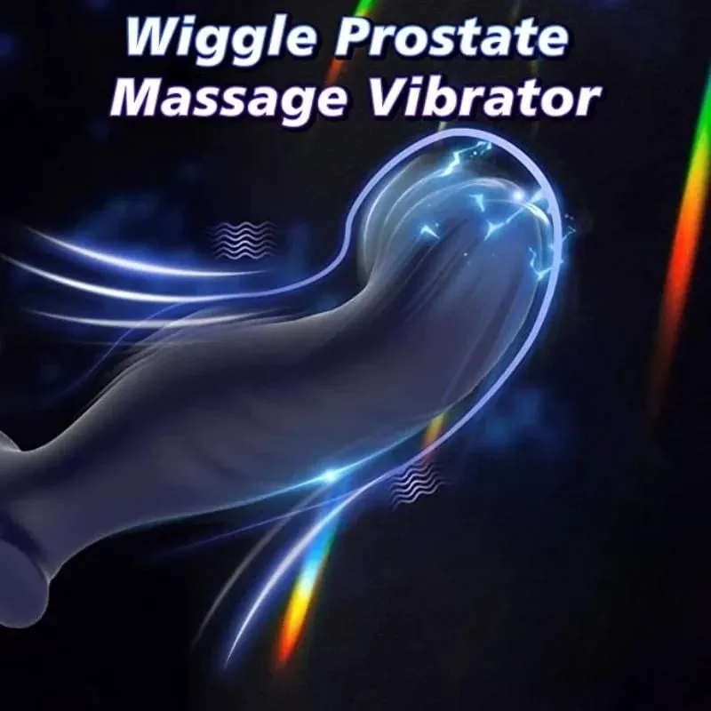 Anal Vibrator Bucking Prostate Massager With Penis Ring Remote Control Vibrating Butt Plug Cockring Anus Sex Toy For Men Couple