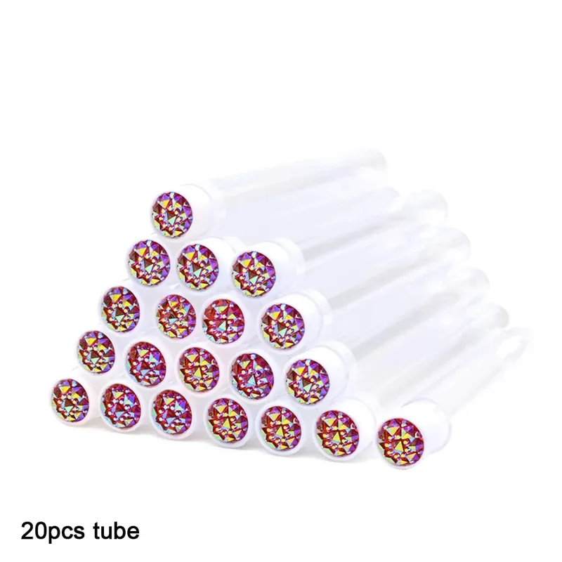 20Pcs Eyelash Brush Tubes With Crystal Lash Mascara Wands Eyebrow Comb Spoolies Container Lash Brush Applicators Makeup Tools — image 24