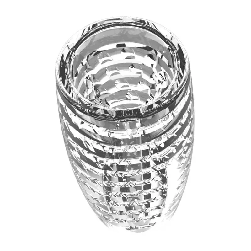 9cm Transparent Male Masturbator Artificial Pussy Vaginal for Men 18 Glans Sucking Penis Pump Spikes Exerciser Sex Toys Erotic