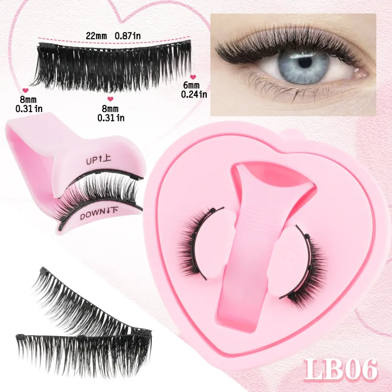 Magnetic Eyelashes 1Pair No Glue Needed 3D Natural Wispy Fake Lashes With Clip Reusable Women Beauty Eye Makeup — image 13