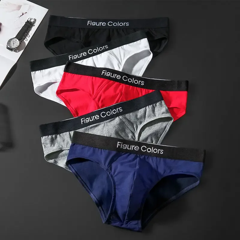 4pcs Men's Briefs Underwear Sexy Antibacterial Men's Panties Underpants Male U Convex boxer briefs for Man Absorbent Elastic — image 2