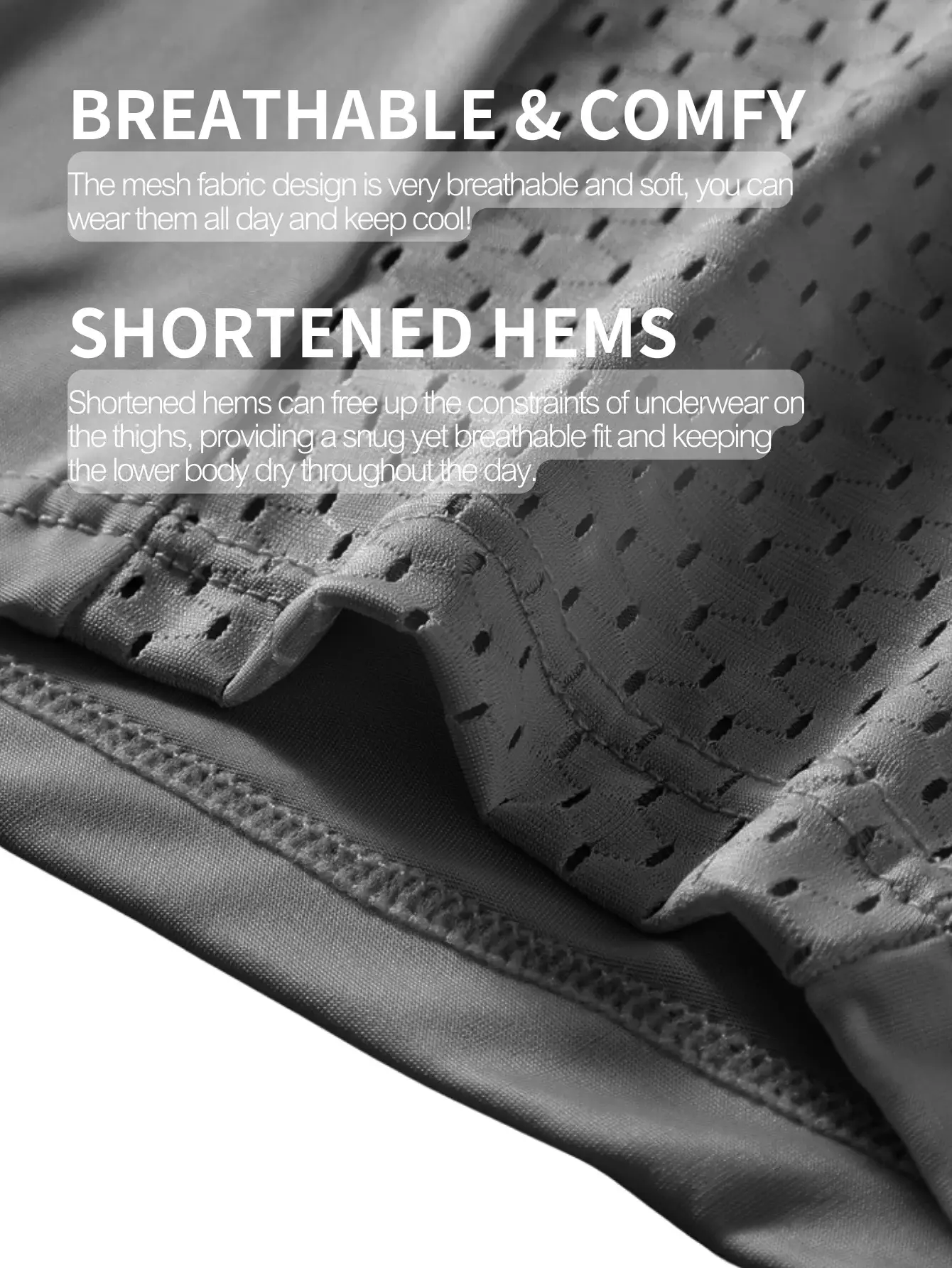 1PC ตาข่ายผ้าไหมน้ำแข็งกางเกงขาสั้นผู้ชายชุดชั้นในกางเกง Breathable วัยรุ่นกางเกงไม้ไผ่ชุดชั้นใน PLUS ขนาดไม่ว่าจะพิมพ์ — image 2