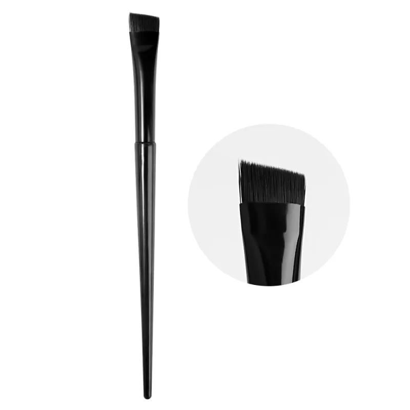Eyebrow Eyeliner Brush Professional Multi-purpose Silicone Flat Blade Eyeliner Brush Precise Detail Brow Contour Makeup Brushes — image 8