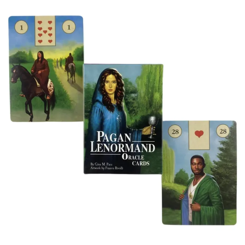 Pagan Lenormand Oracle Cards Engelsk version Mystisk Tarot Deck Divination Fate Party Entertainment