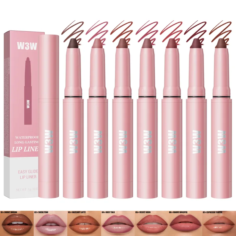 Waterproof Matte Lip Liner Pencil for Women Easy Glide Long-Lasting Natural Lip Outline Cosmetic Makeup — image 6